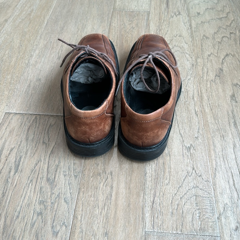 Men’s 9.5 Bostonian Brown Leather Lace-Up Shoes - Picture 4 of 7